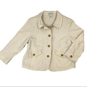 Banana Republic Women’s Tan Seersucker Jacket L